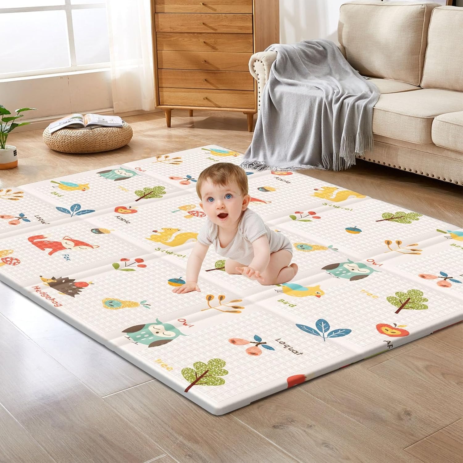 Kids Educational Mat - سجادة لعب للأطفال قابلة للطي، سجادة