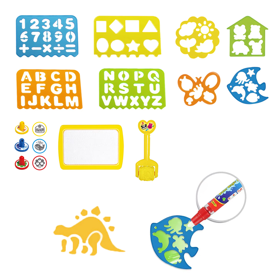 Kids Educational Mat - ملحقات حصيرة رسم مائية سحرية، قالب