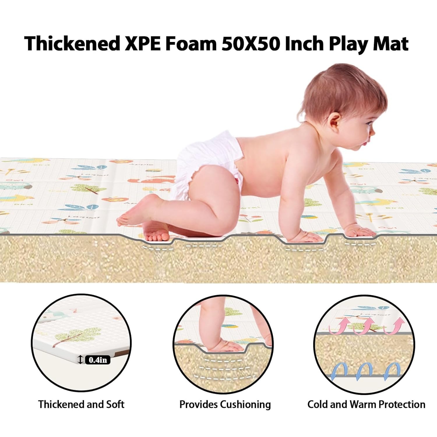 سجادة لعب للأطفال قابلة للطي،  - مراجعة Kids Educational Mat وسعره