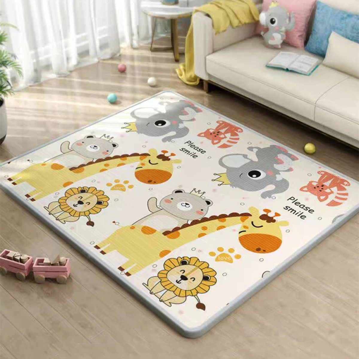 5 أحجام للاختيار الكرتون الطفل - مراجعة Kids Educational Mat وسعره